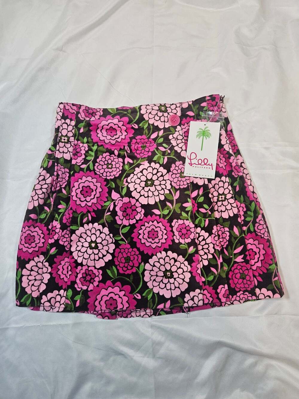 Lilly Pulitzer Kids Gracey Skort Velveteen Girl Floral Size 10 NWT